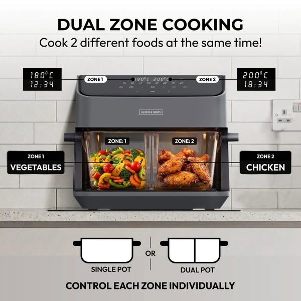 Smart Dual Zone Air Frying