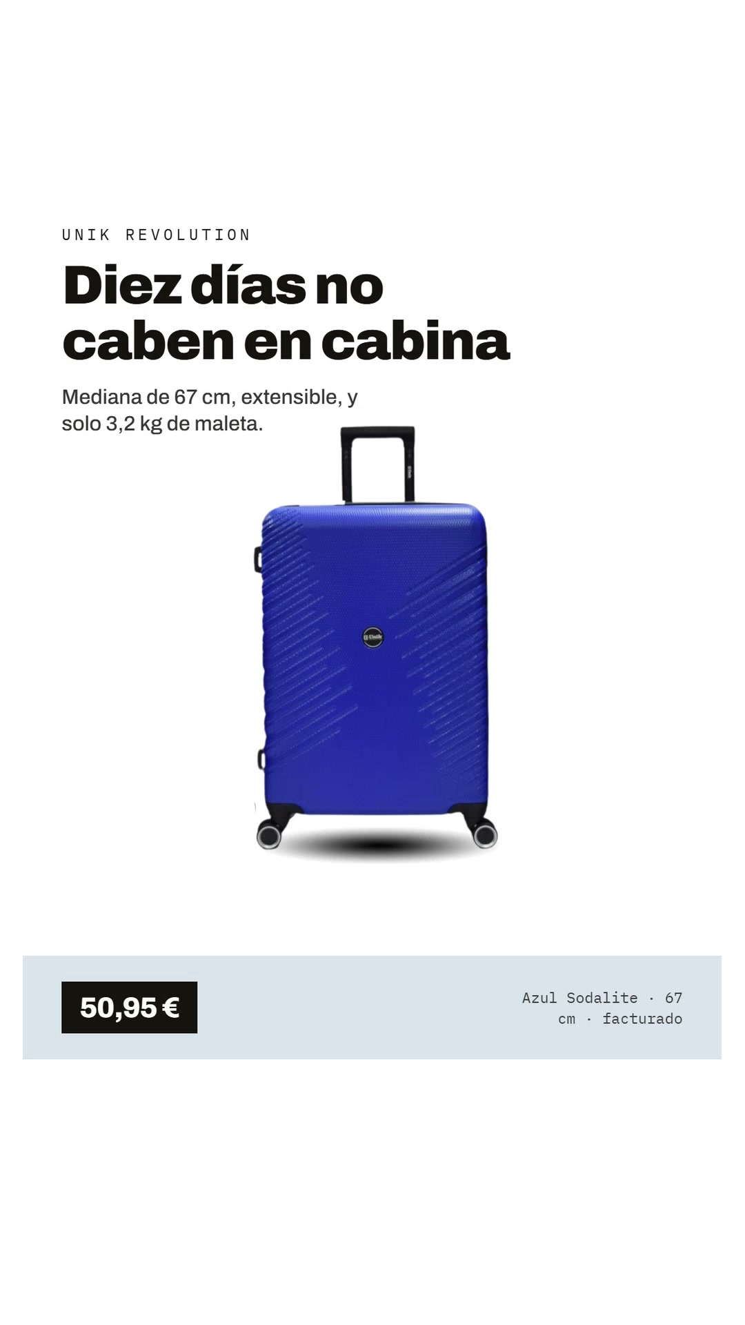 Maleta mediana 50,95 €