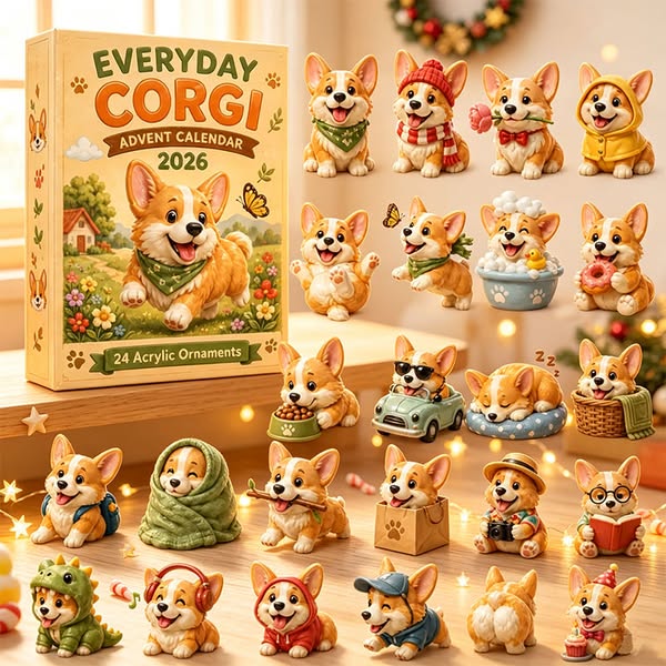 Give them 24 days of Corgi happiness.