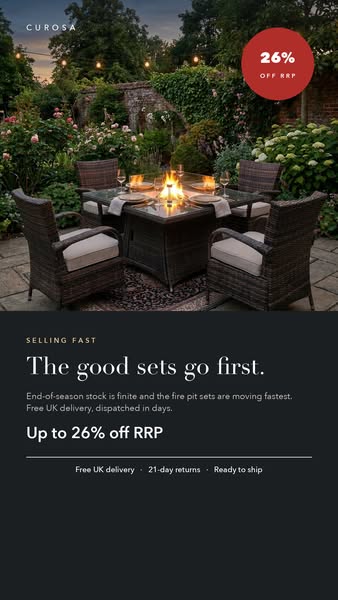 Up to 26% off, while stocks last