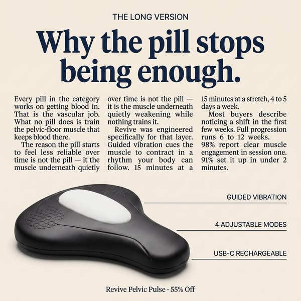 Why the pill stops being enough