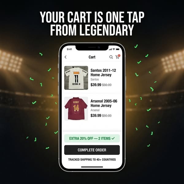 World Cup Season · 50% Off Retro Kits