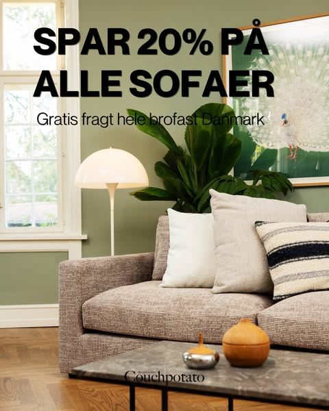SPAR 20% PÅ ALLE SOFAER