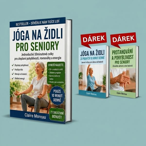Jóga na Židli pro Začátečníky – 3 Knihy v 1