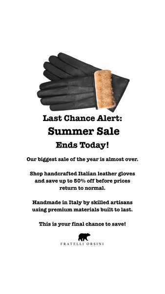 Luxury Italian Gloves | Summer Sale