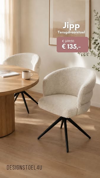 Jipp Terugdraaistoel van €279,00 voor €135
