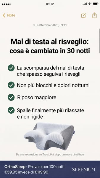 Liberati dal dolore cervicale