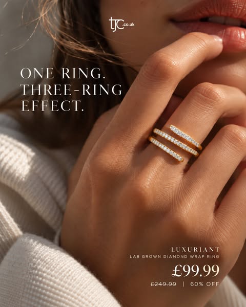 43 Lab Diamonds. One Wrap Ring.