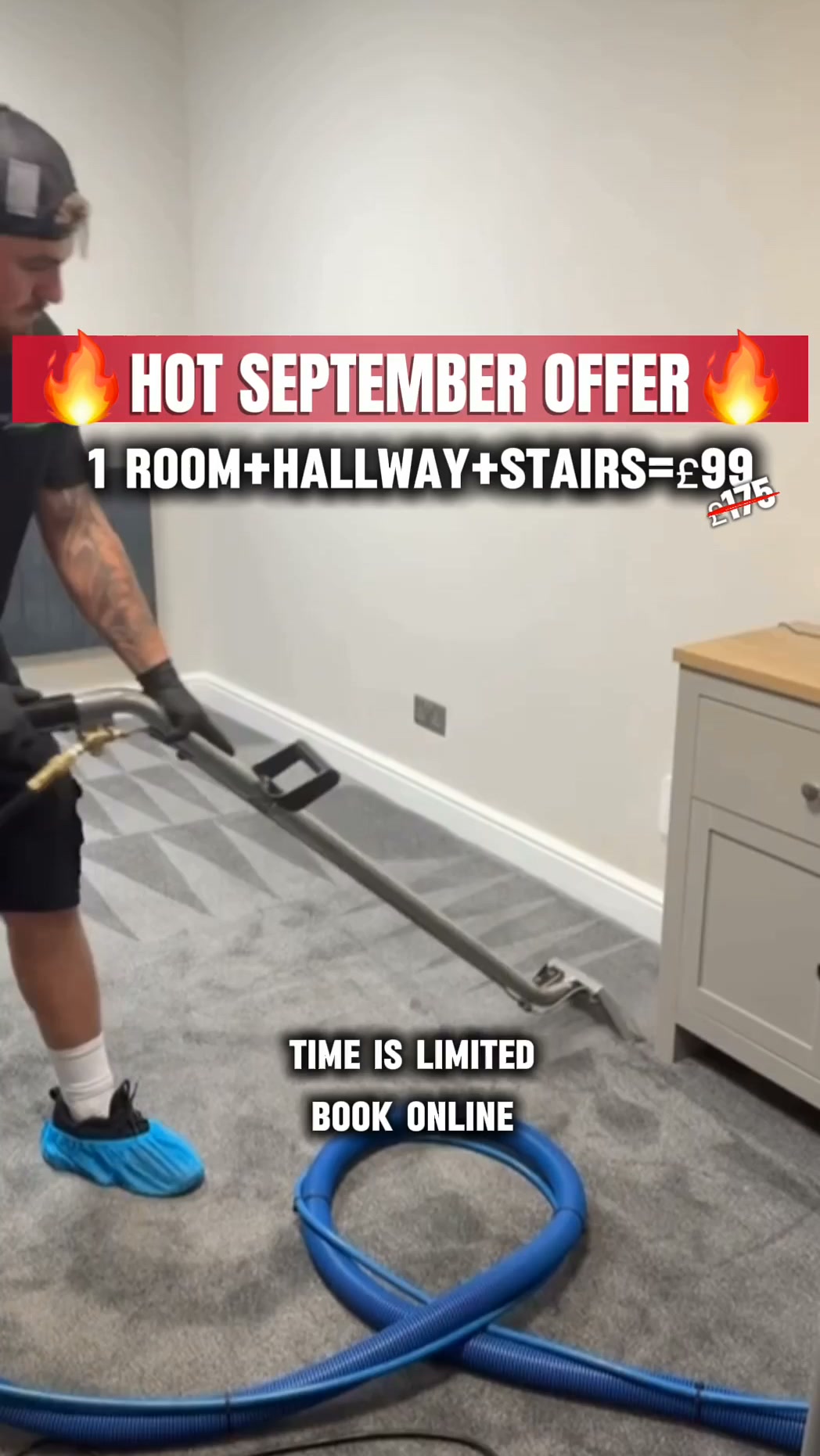 £99 — 1 ROOM + HALLWAY + STAIRS | SEPTEMBER OFFER