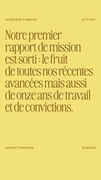 ENTREPRISE À MISSION.