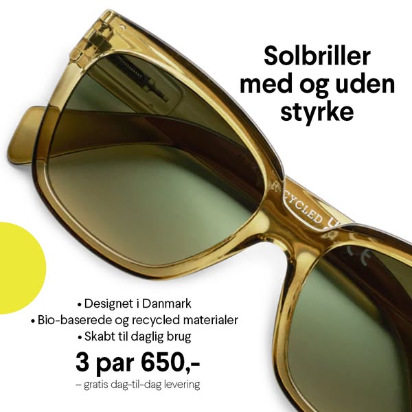 3 par solbriller med styrke for 650