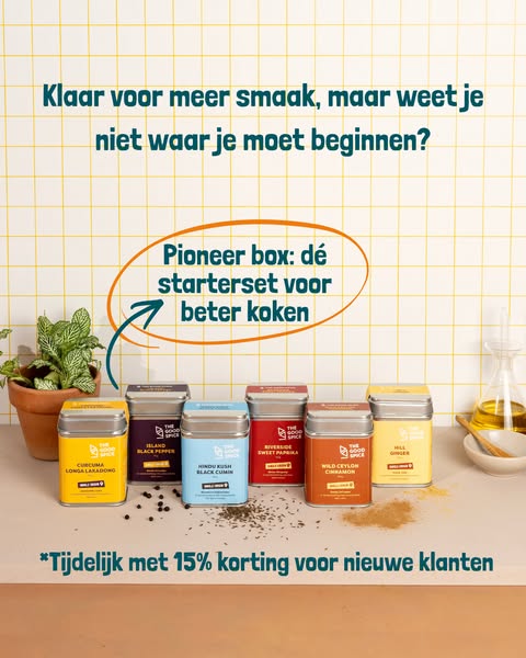 Niet weten waar te beginnen? Begin bij onze bestseller: de Pioneer Box