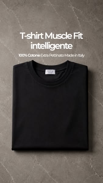 La t-shirt che segue i tuoi muscoli.