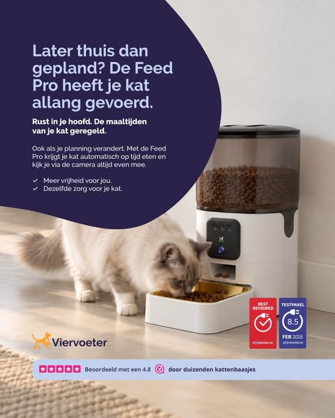 Nooit meer twijfelen of je huisdier gevoed