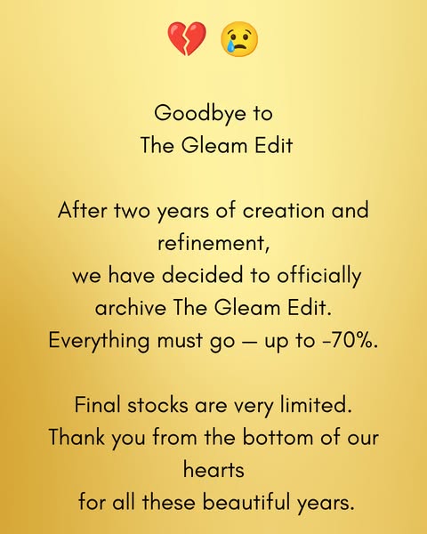 Final Call: The Gleam Edit Is Selling Out