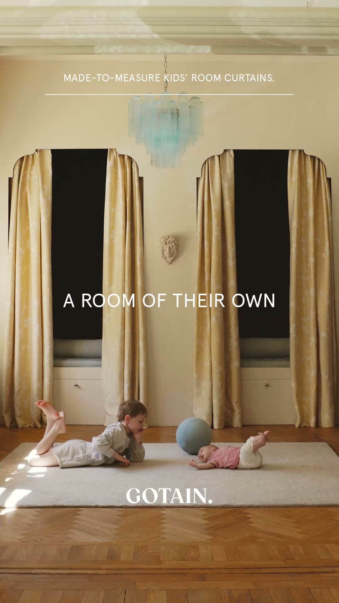 How to decorate kids rooms with curtains.