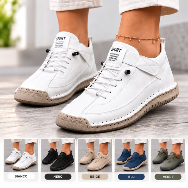 Sneakers Comode Senza Dolore ai Piedi | Disponibili in 5 colori.
