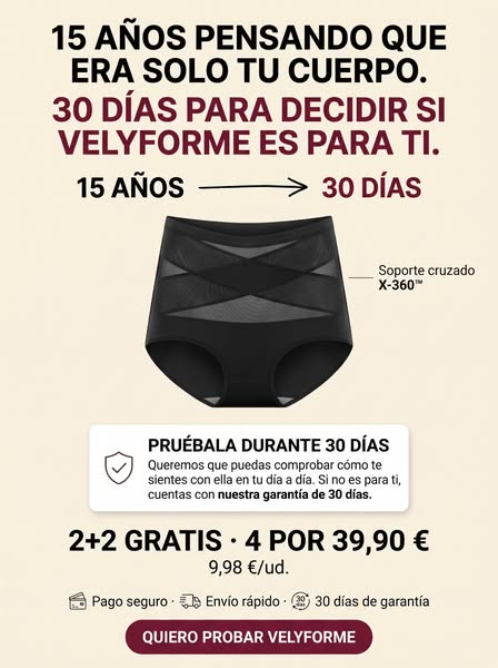 Prueba Velyforme durante 30 días