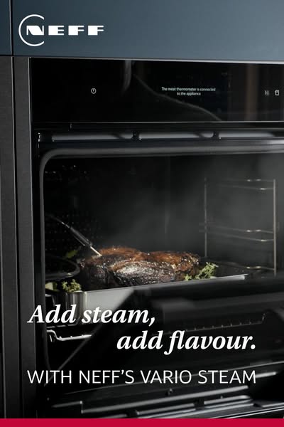 Bring drama to your new kitchen with the NEFF Slide & Hide® oven.​