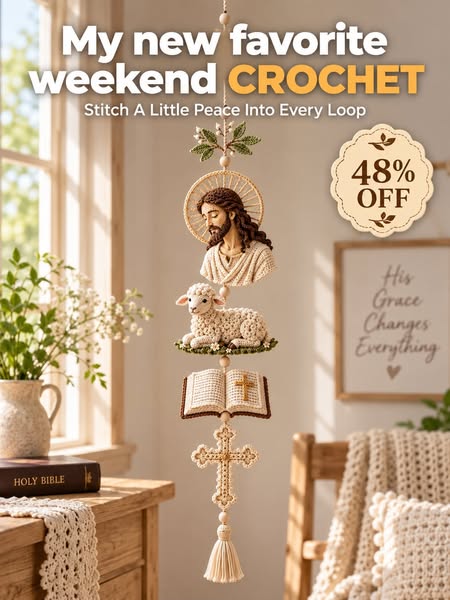 Blessed Faith Hanging Cascade – DIY Crochet Kit