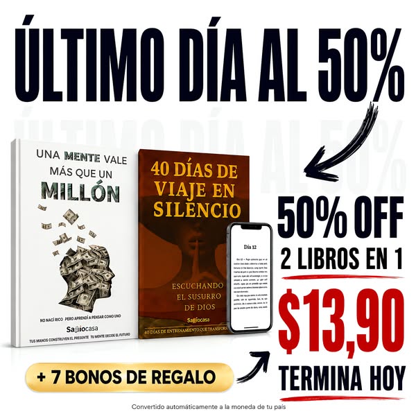 50% OFF termina hoy: los 2 libros por $13,90