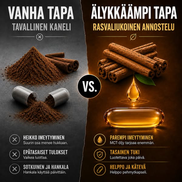 Ceyloninkaneli 7200 mg + MCT-öljy