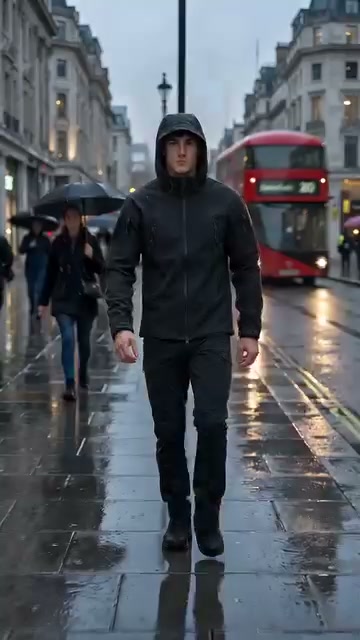 Wasserdichte, wattierte Outdoor-Jacke für Herren
