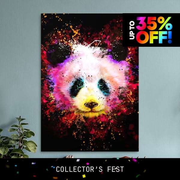Panda Metal Poster