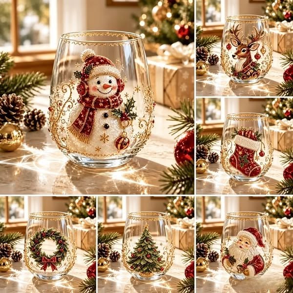 Cup Collection Magical Christmas 3D Glass
