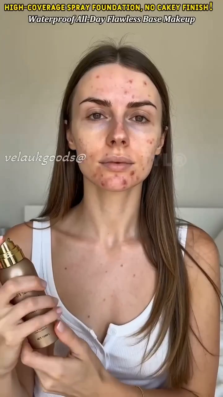 Spray-On Foundation — Full Coverage for Scars, Spots & Tattoos