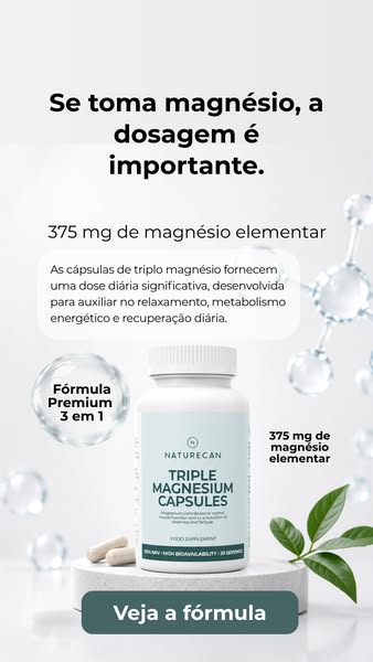 Relaxe ainda melhor com o magnésio triplo