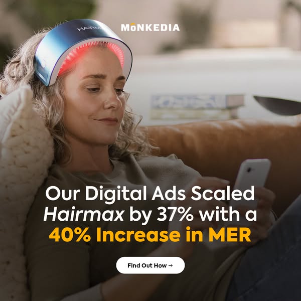 Our Digital Ads Scaled Hairmax by 37% + Increased MER by 40%