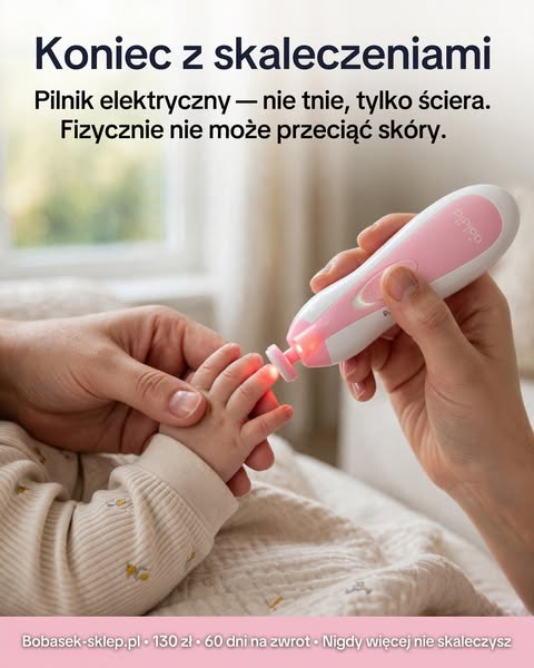Pilnik bez ostrza. Fizycznie nie może skaleczyć.