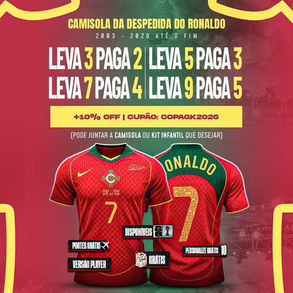 +10% DE DESCONTO com o cupão COPAGK2026