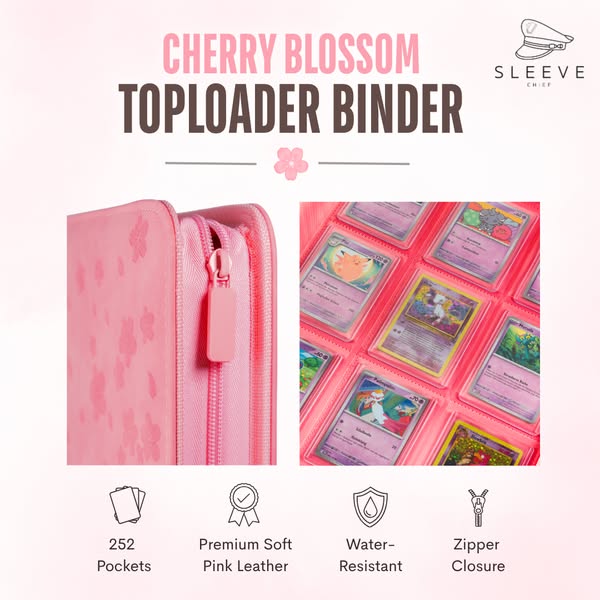 Limited Edition Cherry Blossom Toploader Binder
