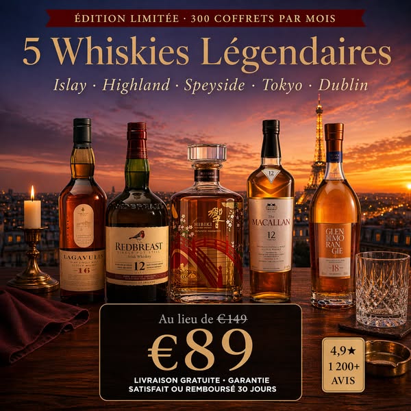 5 Whiskies Légendaires · €89