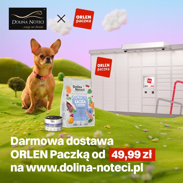 Darmowa dostawa ORLEN Paczką w Dolinie Noteci od 49,99 zł!