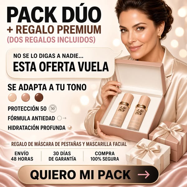 2 BASES + REGALO MASCARA PESTAÑAS + MASCARILLA FACIAL