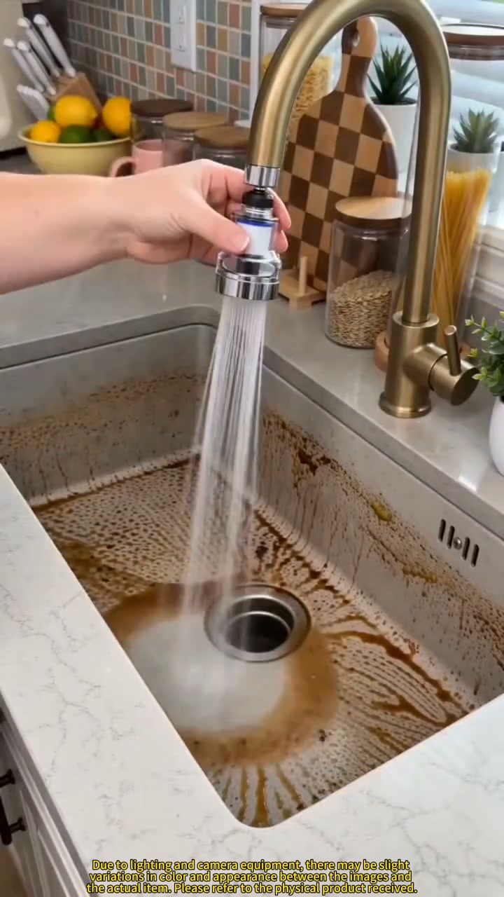 360° Rotating Faucet Aerator Filter, 6-Layer Filter with 3 Water Modes