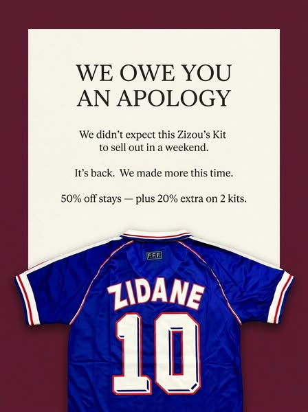 HALF PRICE. ZERO MUSTINESS.