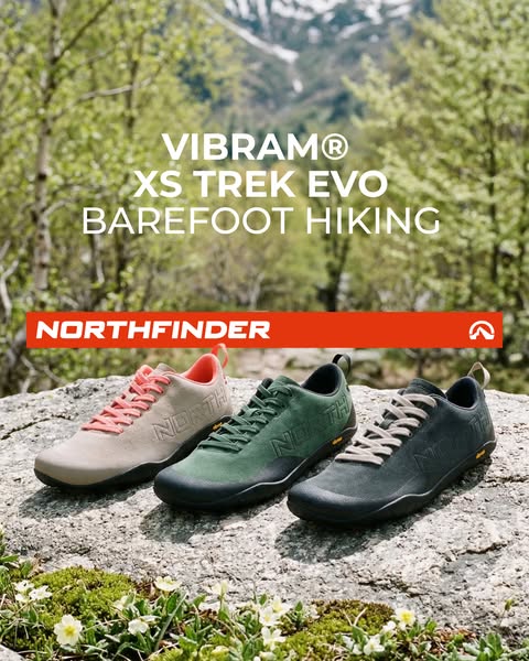 Barefoot hiking. Vibram XS Trek Evo.