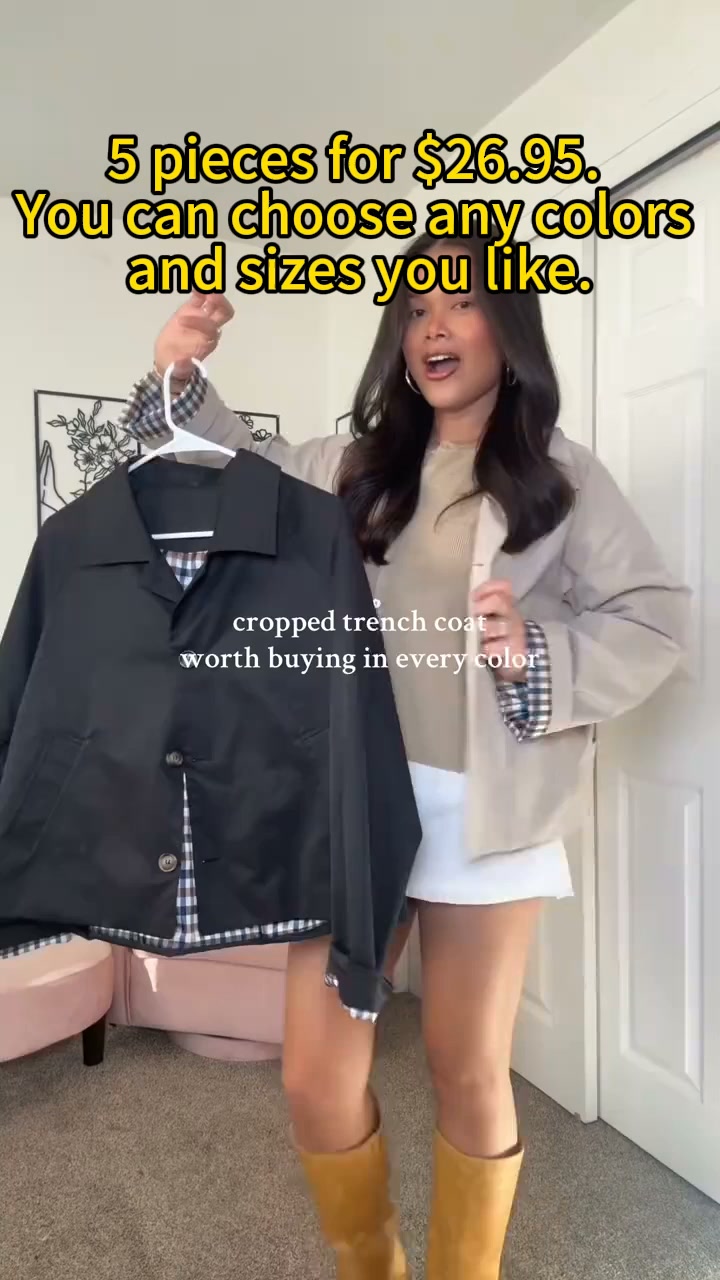 Your New Favorite Cropped Trench