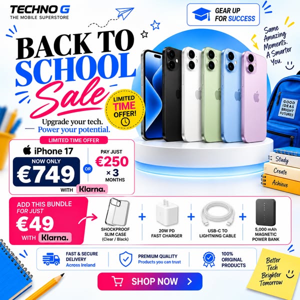 iPhone 17 From €699 | Back to School Sale