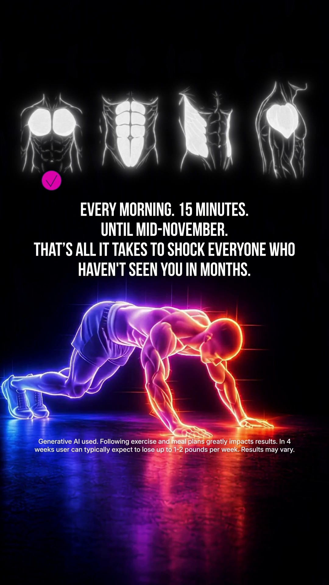 For Big Guys: Start Fifteen Today. Build Steady Strength.