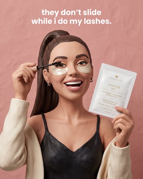 They stay put while you do your lashes