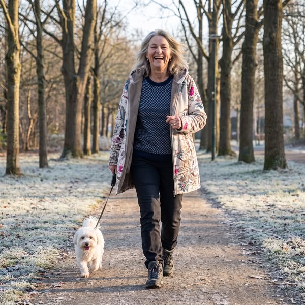 'That can't be warm' — Sandra, lifting my new jacket