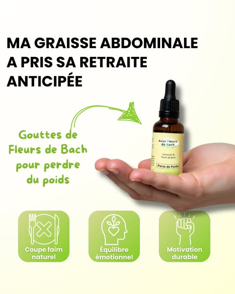 Perdre durablement avec Azur Fleurs de Bach