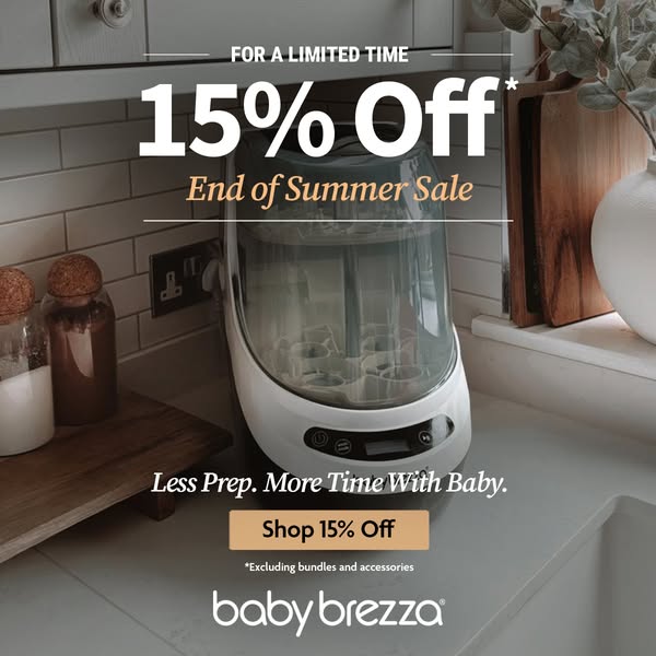 15% Off Selected Baby Brezza Products