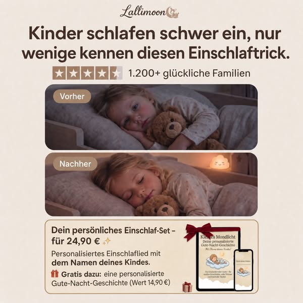 Von Eltern für Eltern entwickelt: Das neue Einschlaflied für friedliches Einschlafen