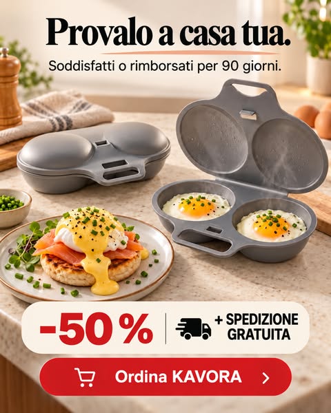 Uova perfette in 90 secondi